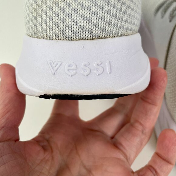 Vessi Everyday Classic 100% Waterproof Lace-Up Sneakers, Pearl White, Size 10 - Picture 8 of 10